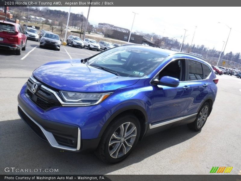 Aegean Blue Metallic / Black 2020 Honda CR-V Touring AWD