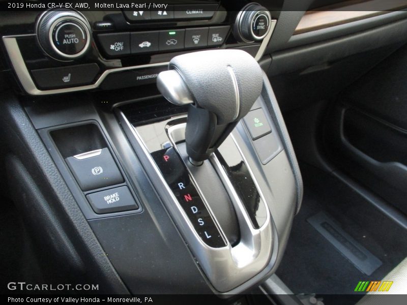 Molten Lava Pearl / Ivory 2019 Honda CR-V EX AWD