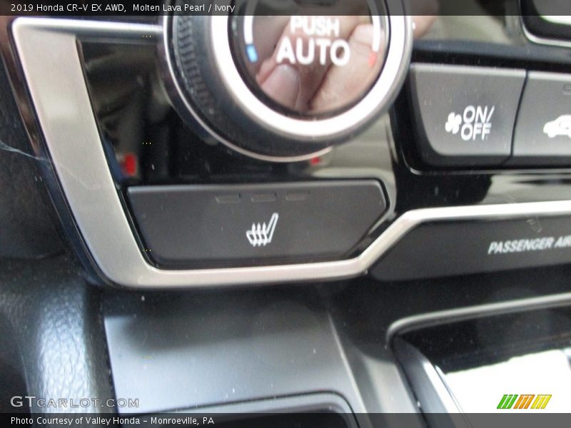 Molten Lava Pearl / Ivory 2019 Honda CR-V EX AWD