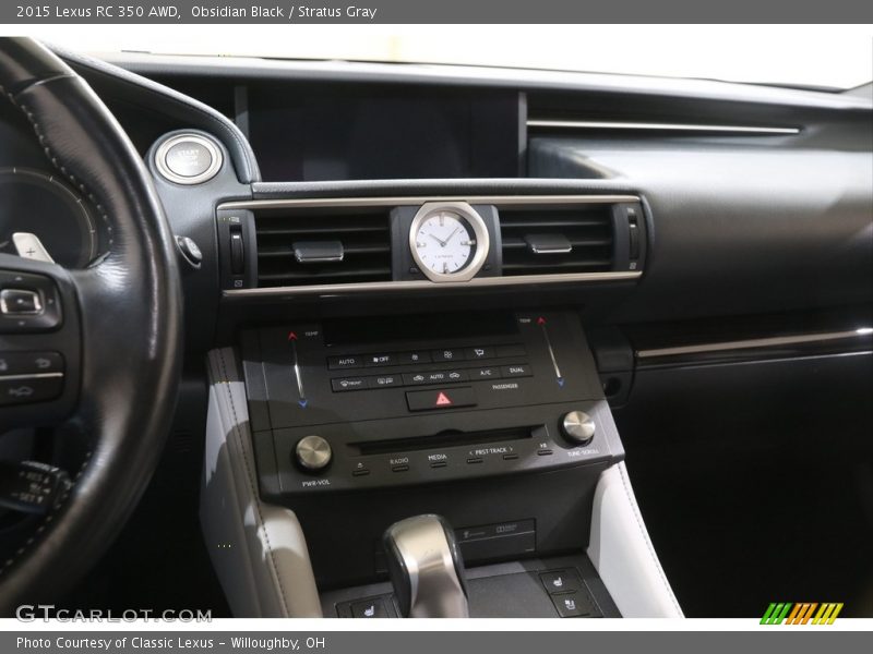 Controls of 2015 RC 350 AWD