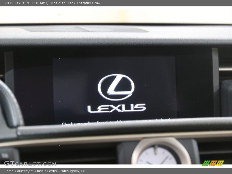 Obsidian Black / Stratus Gray 2015 Lexus RC 350 AWD