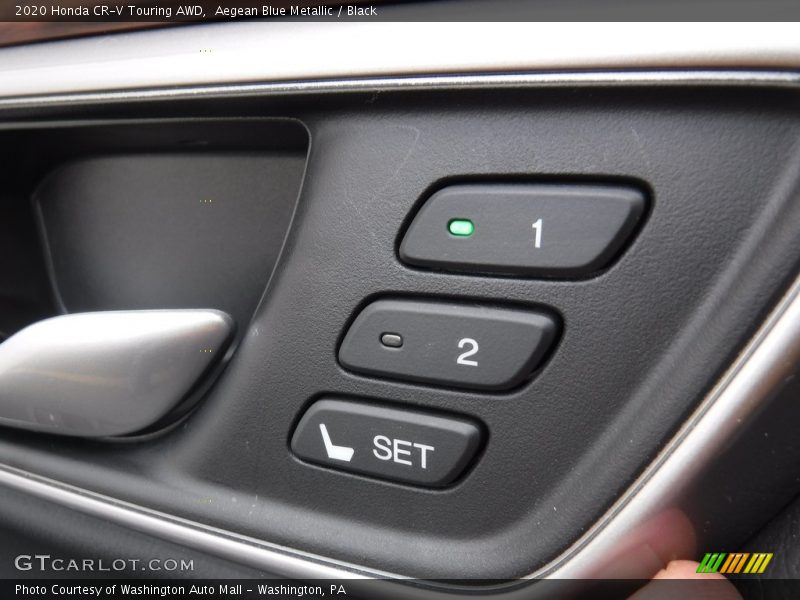 Aegean Blue Metallic / Black 2020 Honda CR-V Touring AWD