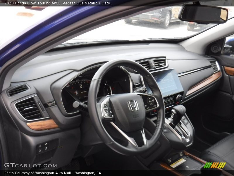 Aegean Blue Metallic / Black 2020 Honda CR-V Touring AWD