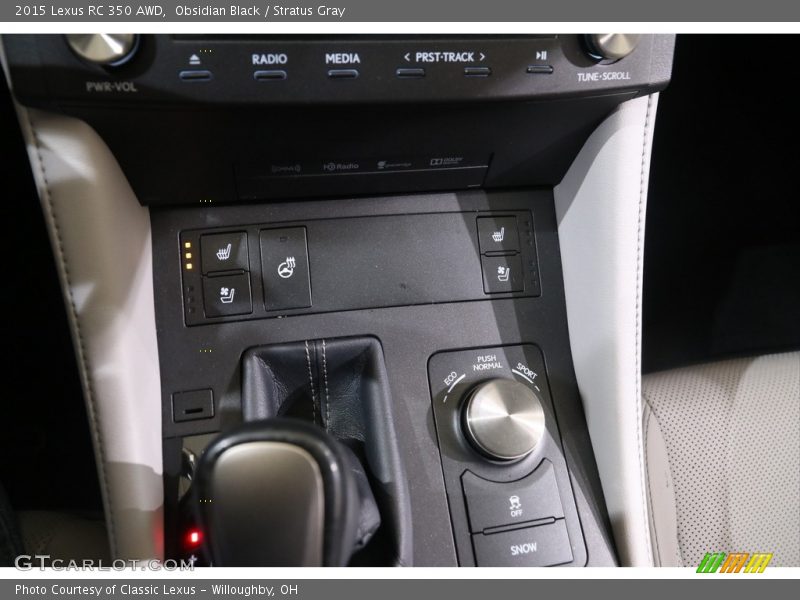 Obsidian Black / Stratus Gray 2015 Lexus RC 350 AWD