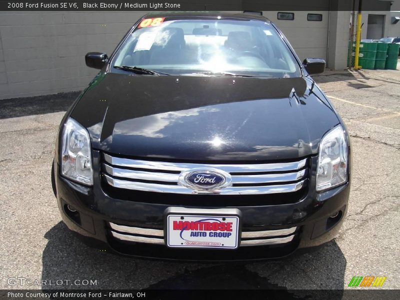 Black Ebony / Medium Light Stone 2008 Ford Fusion SE V6