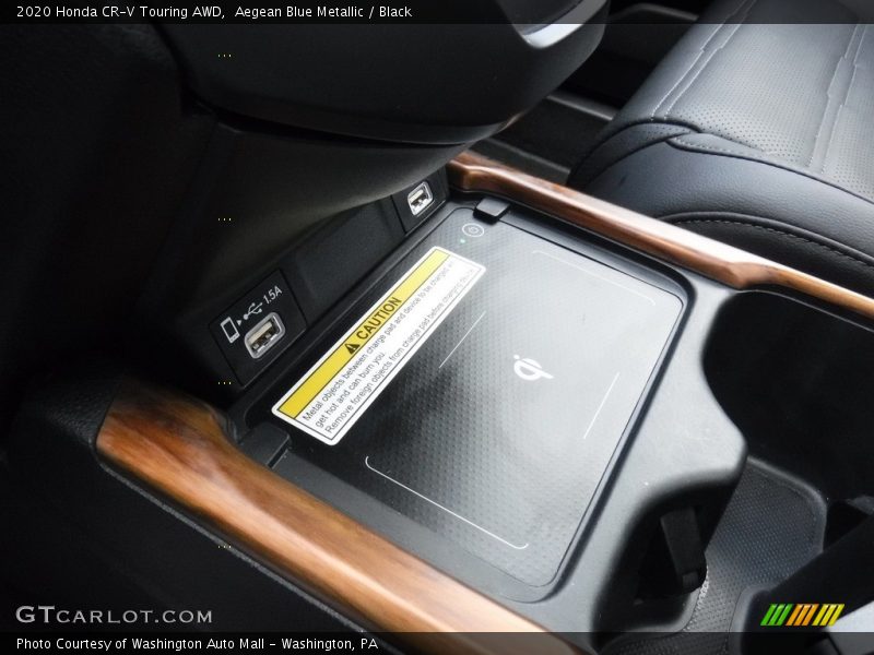 Aegean Blue Metallic / Black 2020 Honda CR-V Touring AWD