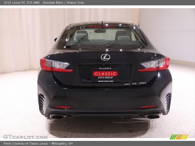 Obsidian Black / Stratus Gray 2015 Lexus RC 350 AWD