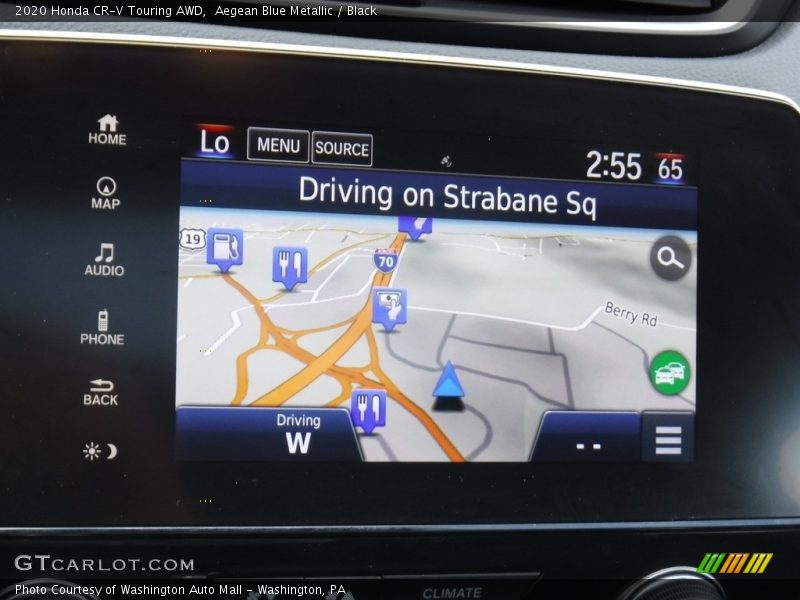 Aegean Blue Metallic / Black 2020 Honda CR-V Touring AWD