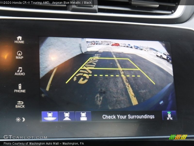 Aegean Blue Metallic / Black 2020 Honda CR-V Touring AWD