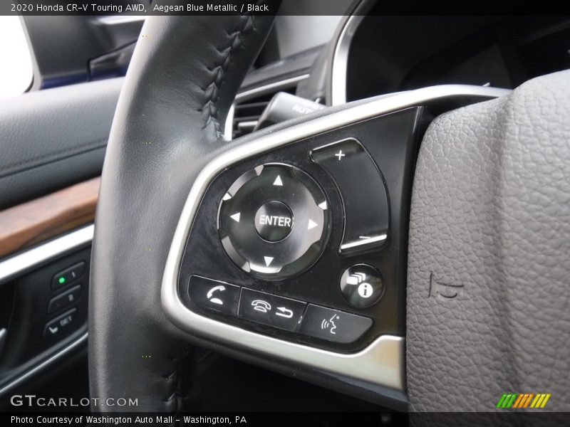 Aegean Blue Metallic / Black 2020 Honda CR-V Touring AWD