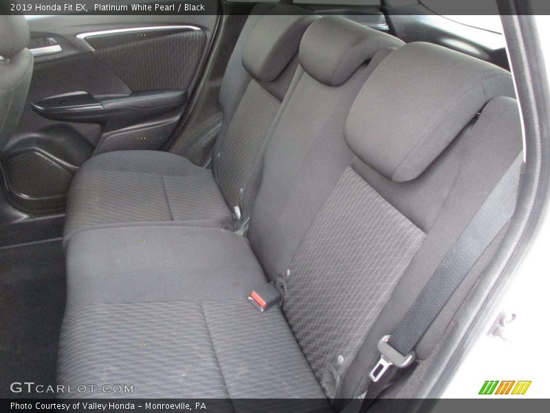 Platinum White Pearl / Black 2019 Honda Fit EX