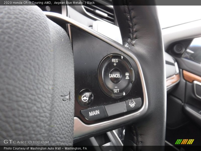 Aegean Blue Metallic / Black 2020 Honda CR-V Touring AWD