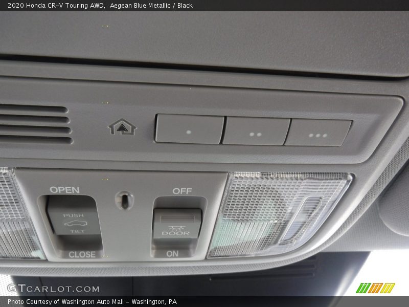 Aegean Blue Metallic / Black 2020 Honda CR-V Touring AWD