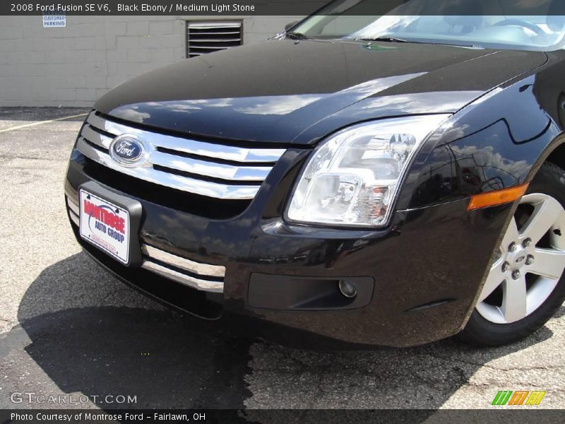 Black Ebony / Medium Light Stone 2008 Ford Fusion SE V6