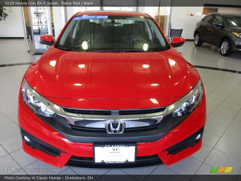 Rallye Red / Black 2018 Honda Civic EX-T Sedan