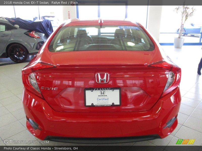 Rallye Red / Black 2018 Honda Civic EX-T Sedan