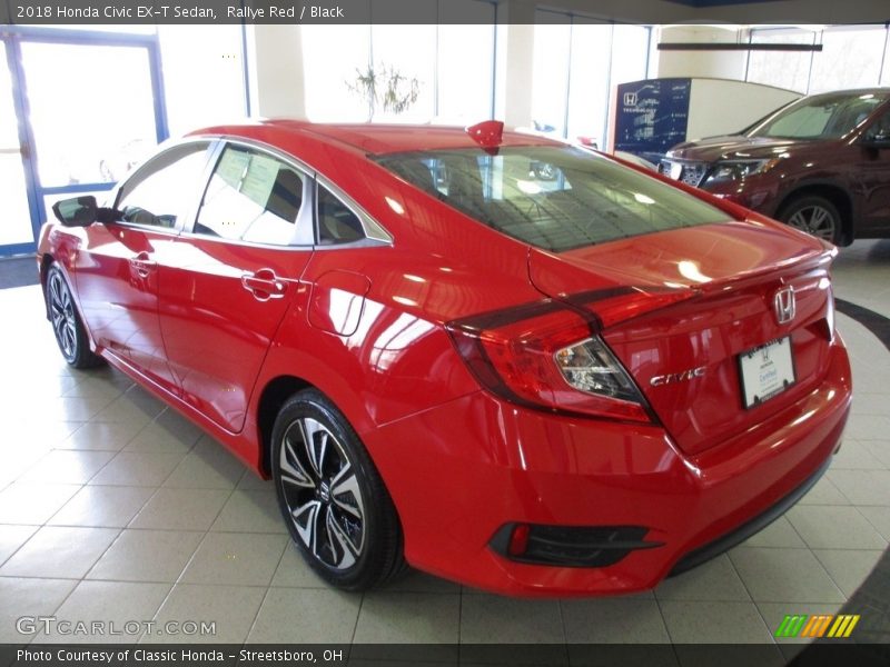 Rallye Red / Black 2018 Honda Civic EX-T Sedan
