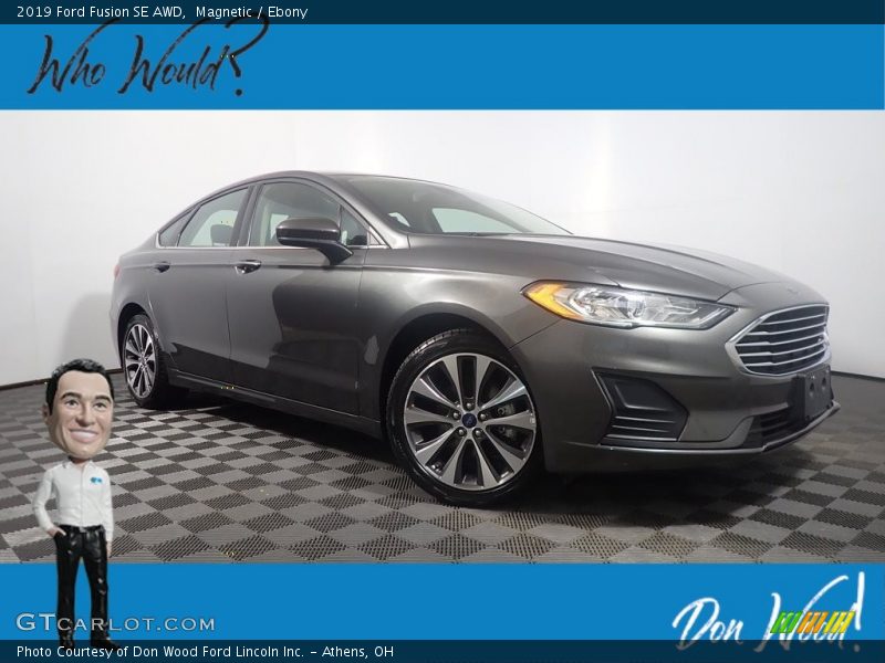 Magnetic / Ebony 2019 Ford Fusion SE AWD