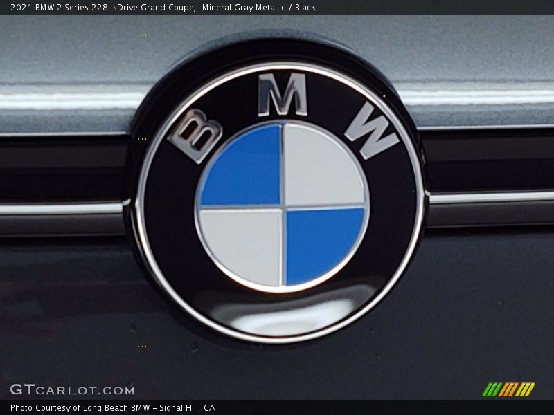Mineral Gray Metallic / Black 2021 BMW 2 Series 228i sDrive Grand Coupe