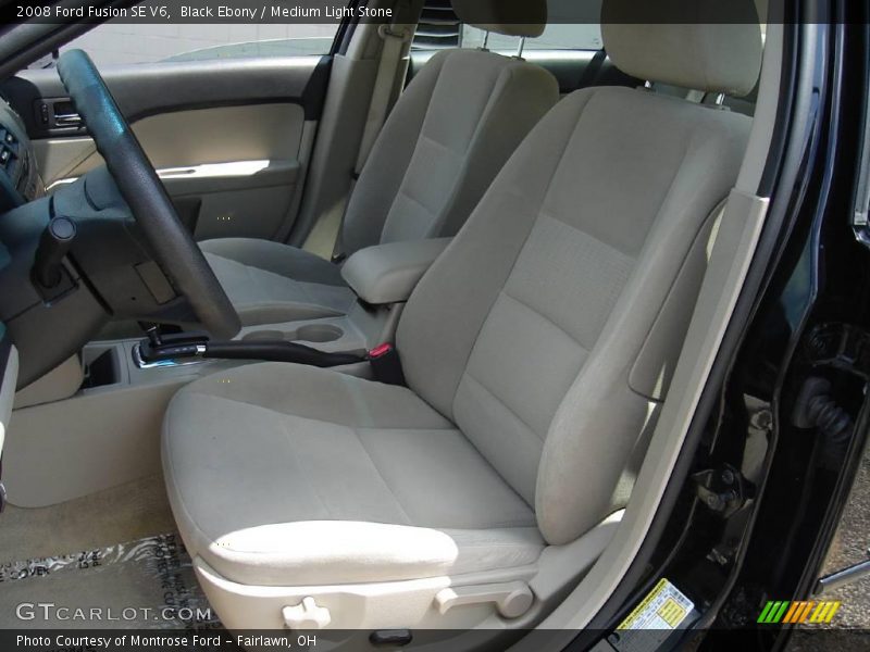 Black Ebony / Medium Light Stone 2008 Ford Fusion SE V6