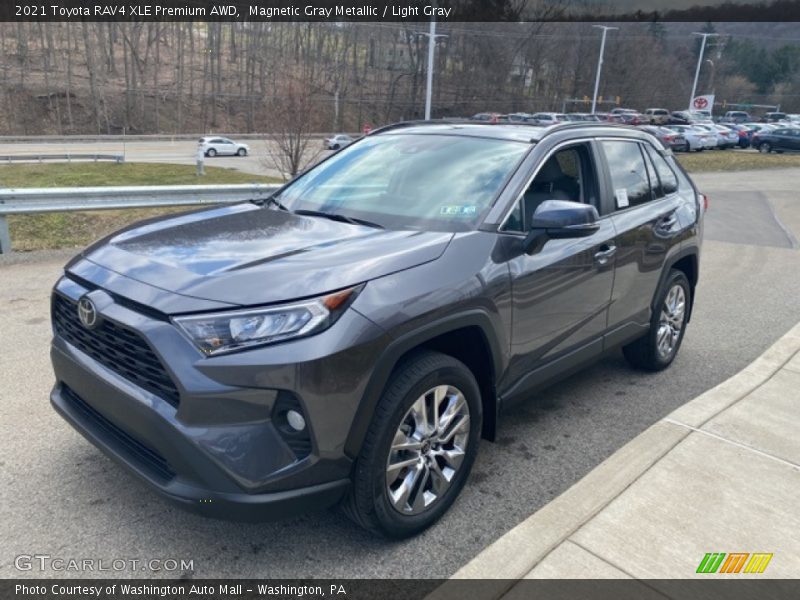 Magnetic Gray Metallic / Light Gray 2021 Toyota RAV4 XLE Premium AWD