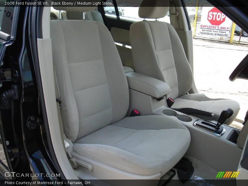 Black Ebony / Medium Light Stone 2008 Ford Fusion SE V6