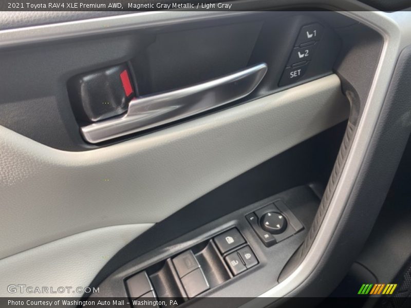 Magnetic Gray Metallic / Light Gray 2021 Toyota RAV4 XLE Premium AWD