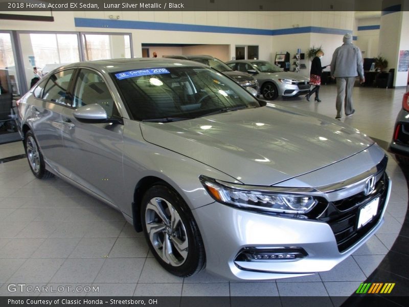 Lunar Silver Metallic / Black 2018 Honda Accord EX Sedan