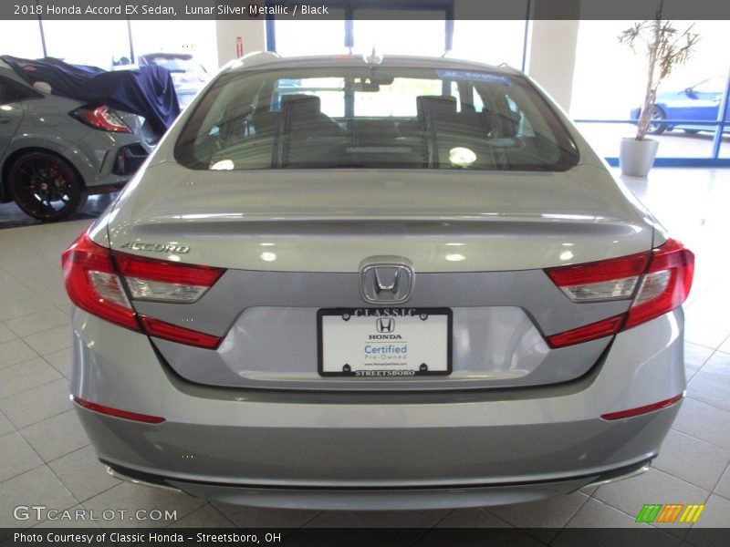 Lunar Silver Metallic / Black 2018 Honda Accord EX Sedan