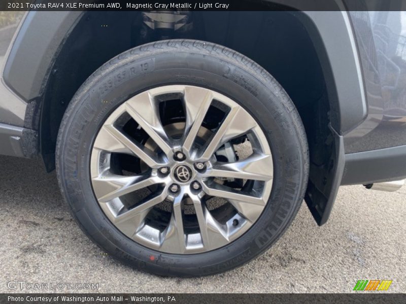 Magnetic Gray Metallic / Light Gray 2021 Toyota RAV4 XLE Premium AWD