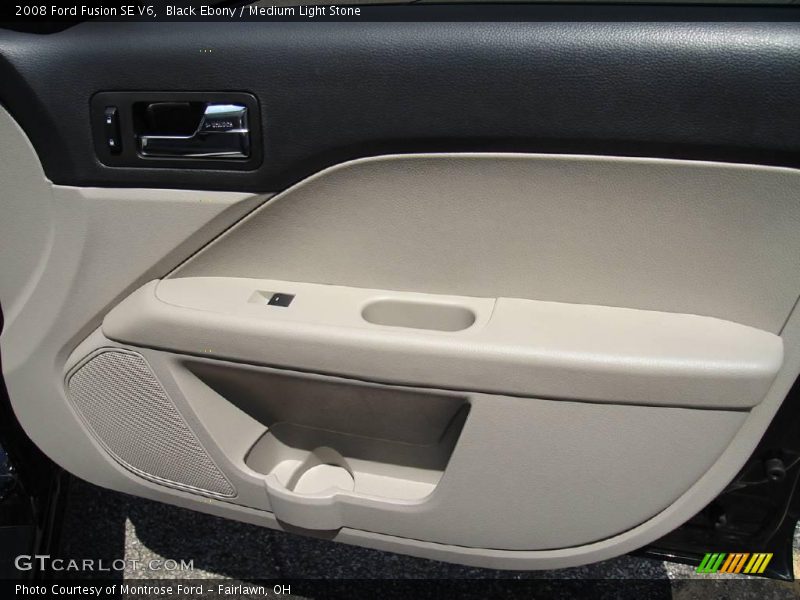 Black Ebony / Medium Light Stone 2008 Ford Fusion SE V6