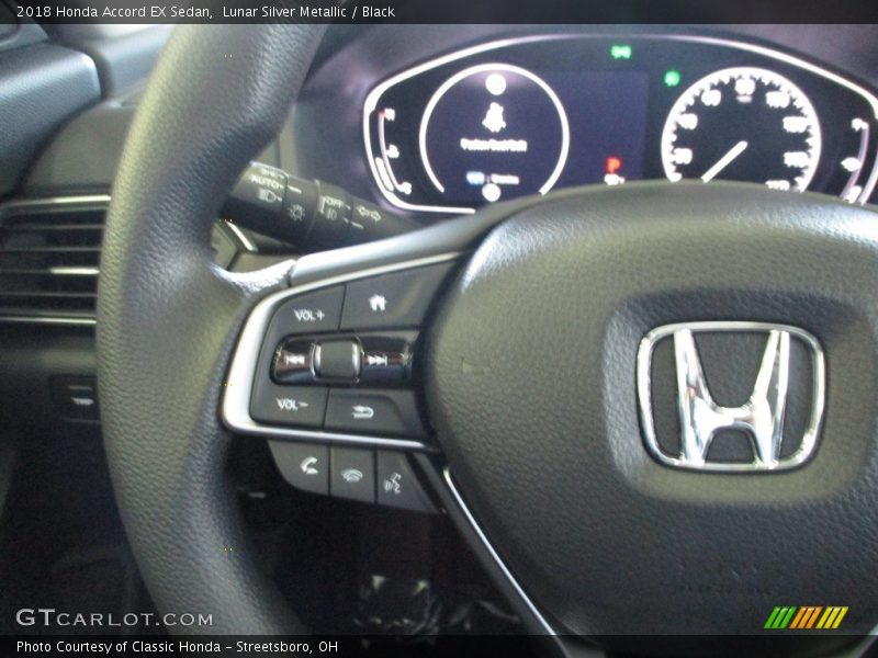 Lunar Silver Metallic / Black 2018 Honda Accord EX Sedan