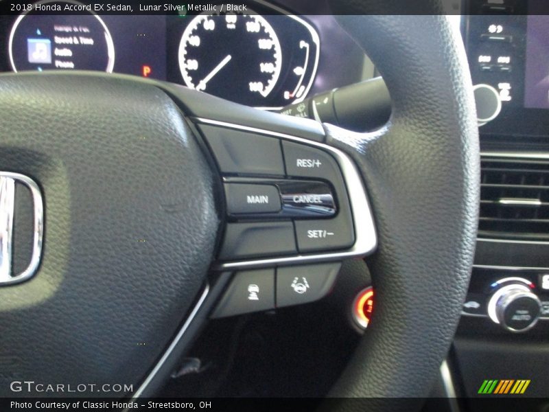 Lunar Silver Metallic / Black 2018 Honda Accord EX Sedan