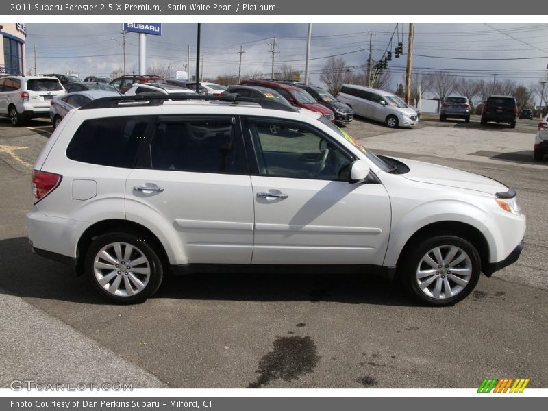 Satin White Pearl / Platinum 2011 Subaru Forester 2.5 X Premium