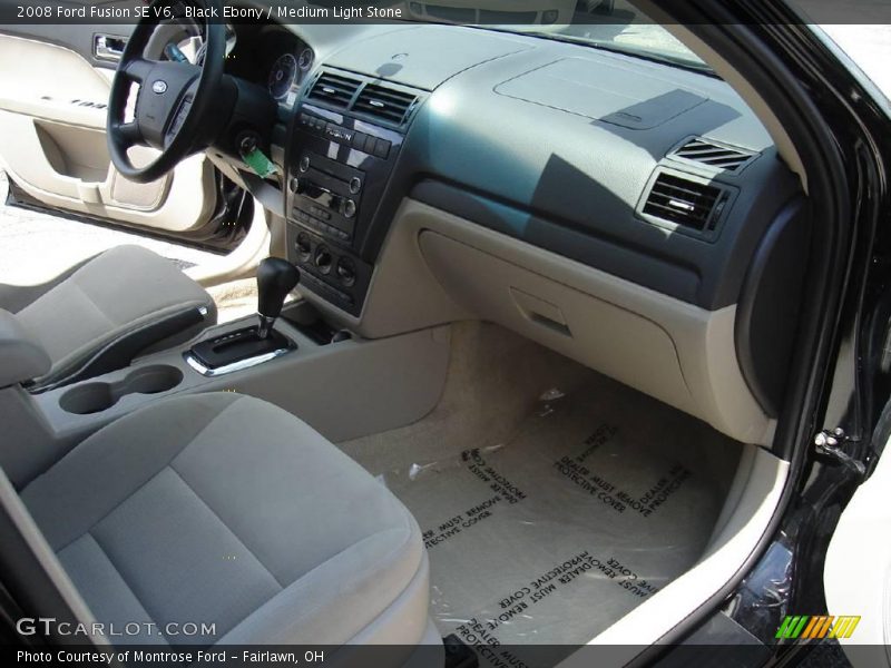 Black Ebony / Medium Light Stone 2008 Ford Fusion SE V6
