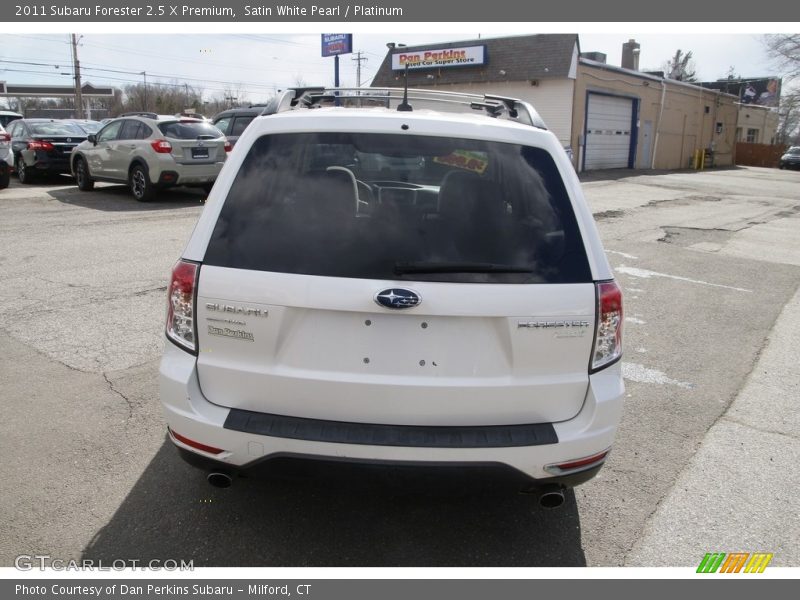 Satin White Pearl / Platinum 2011 Subaru Forester 2.5 X Premium