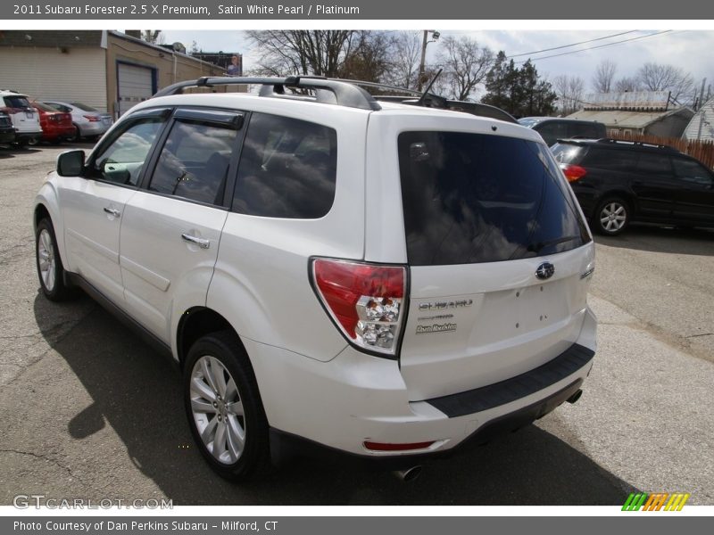 Satin White Pearl / Platinum 2011 Subaru Forester 2.5 X Premium