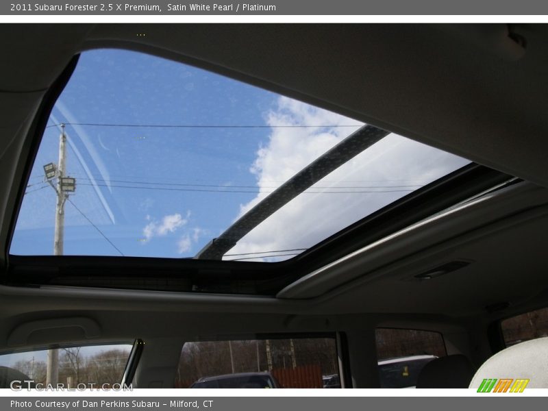 Satin White Pearl / Platinum 2011 Subaru Forester 2.5 X Premium