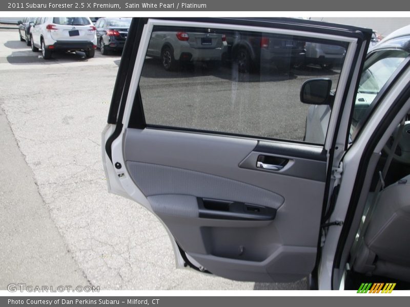 Satin White Pearl / Platinum 2011 Subaru Forester 2.5 X Premium