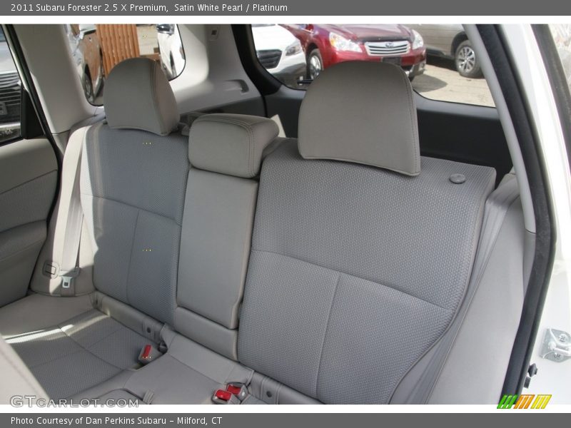 Satin White Pearl / Platinum 2011 Subaru Forester 2.5 X Premium