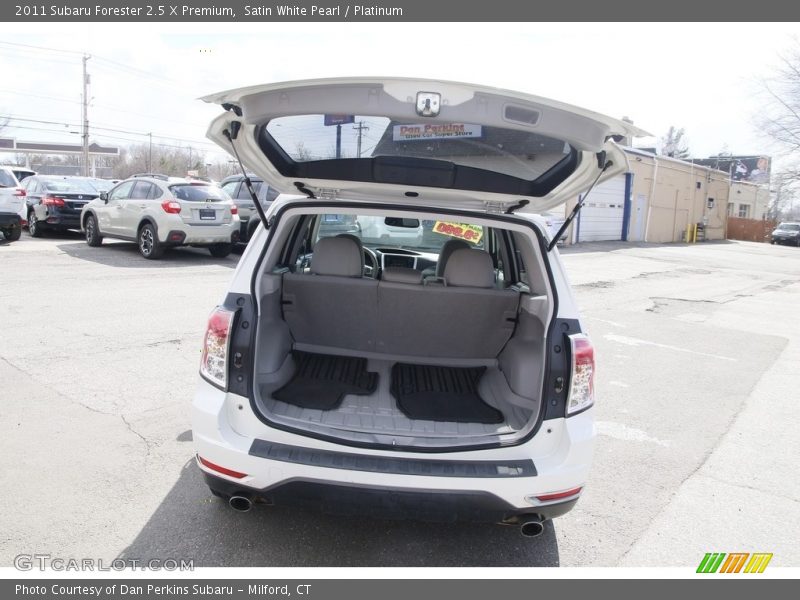 Satin White Pearl / Platinum 2011 Subaru Forester 2.5 X Premium
