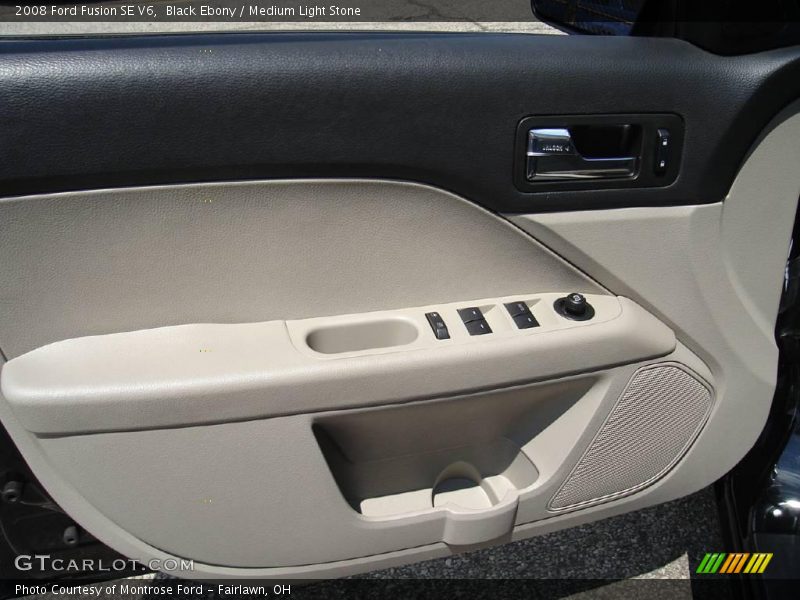 Black Ebony / Medium Light Stone 2008 Ford Fusion SE V6