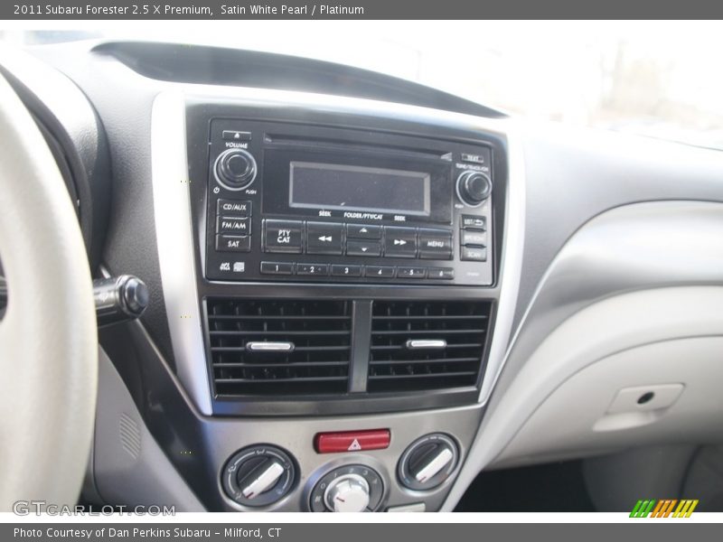 Satin White Pearl / Platinum 2011 Subaru Forester 2.5 X Premium