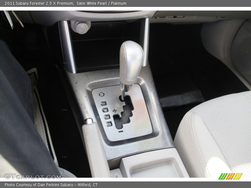 Satin White Pearl / Platinum 2011 Subaru Forester 2.5 X Premium