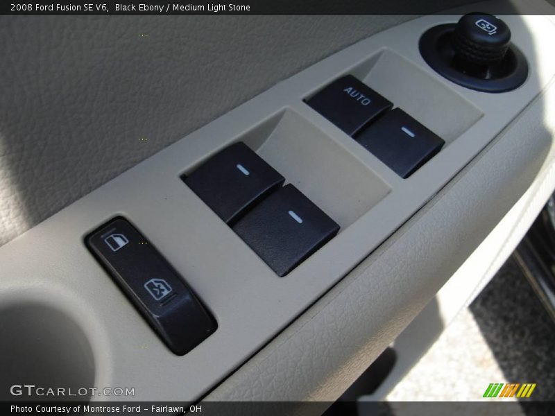 Black Ebony / Medium Light Stone 2008 Ford Fusion SE V6