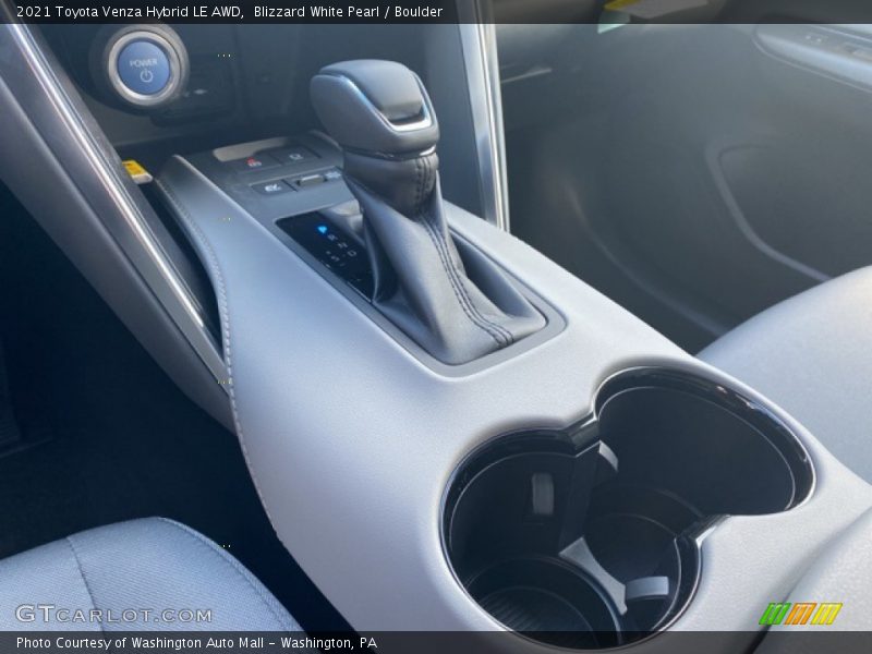Blizzard White Pearl / Boulder 2021 Toyota Venza Hybrid LE AWD