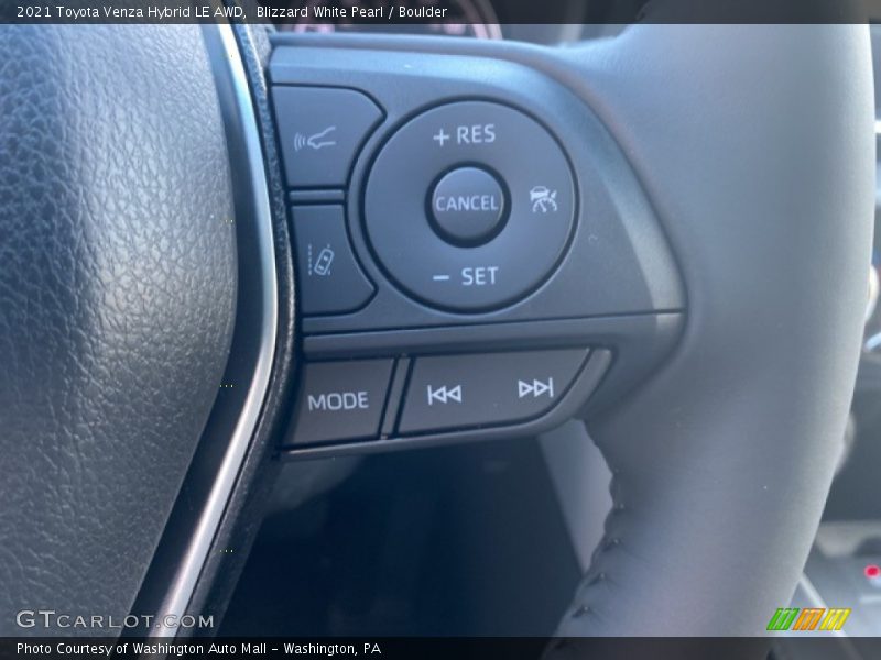 Blizzard White Pearl / Boulder 2021 Toyota Venza Hybrid LE AWD