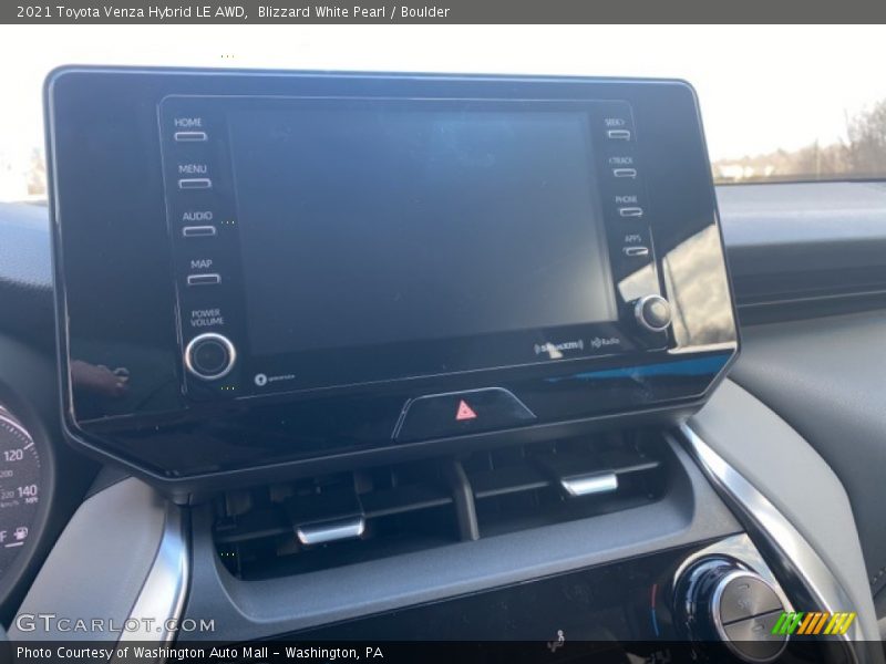 Blizzard White Pearl / Boulder 2021 Toyota Venza Hybrid LE AWD