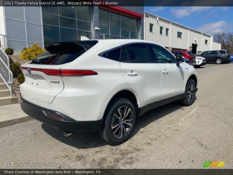 Blizzard White Pearl / Boulder 2021 Toyota Venza Hybrid LE AWD