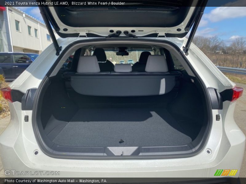 Blizzard White Pearl / Boulder 2021 Toyota Venza Hybrid LE AWD